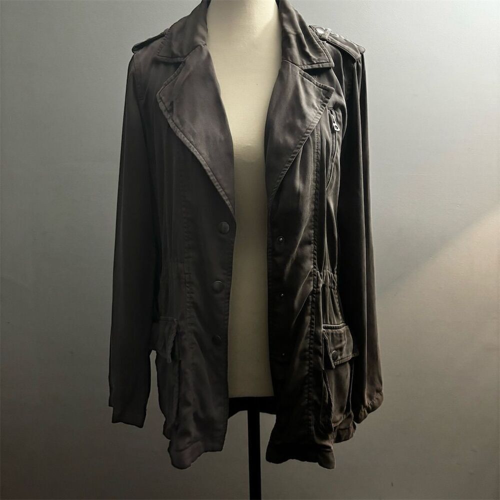 Lucky Brand Women’s Jacket Size S Gray Button Closure